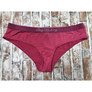 Vintage 2007 VS Sexy Little Things Smooth Microfiber Bling Hipster Panty Size M